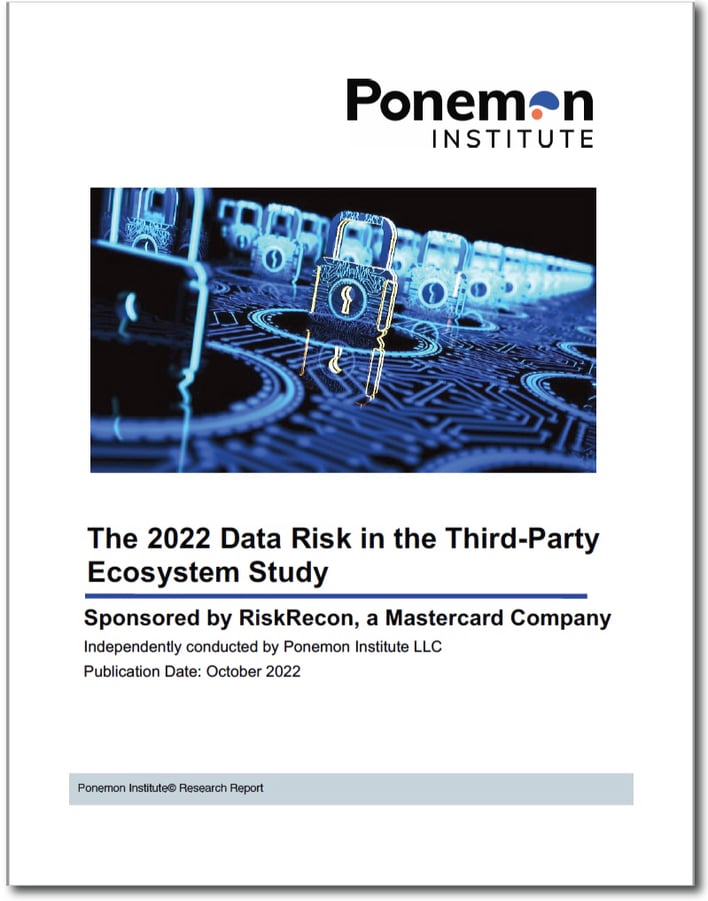 Ponemon Report Data Risk in the ThirdParty Ecosystem Study