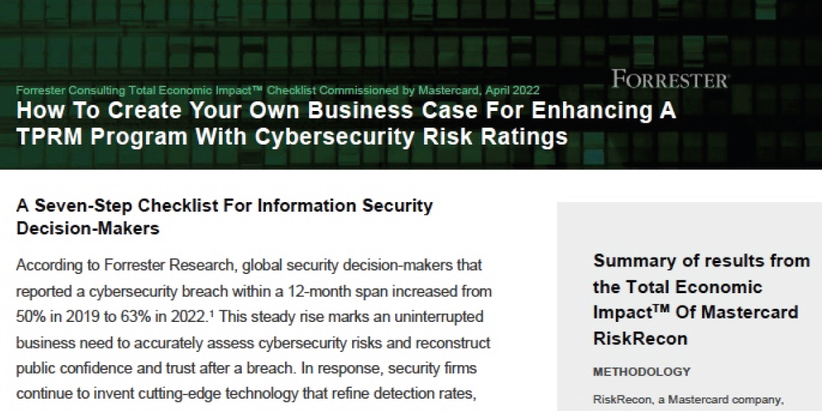 Checklist: Create a Business Case for Cybersecurity Risk Ratings